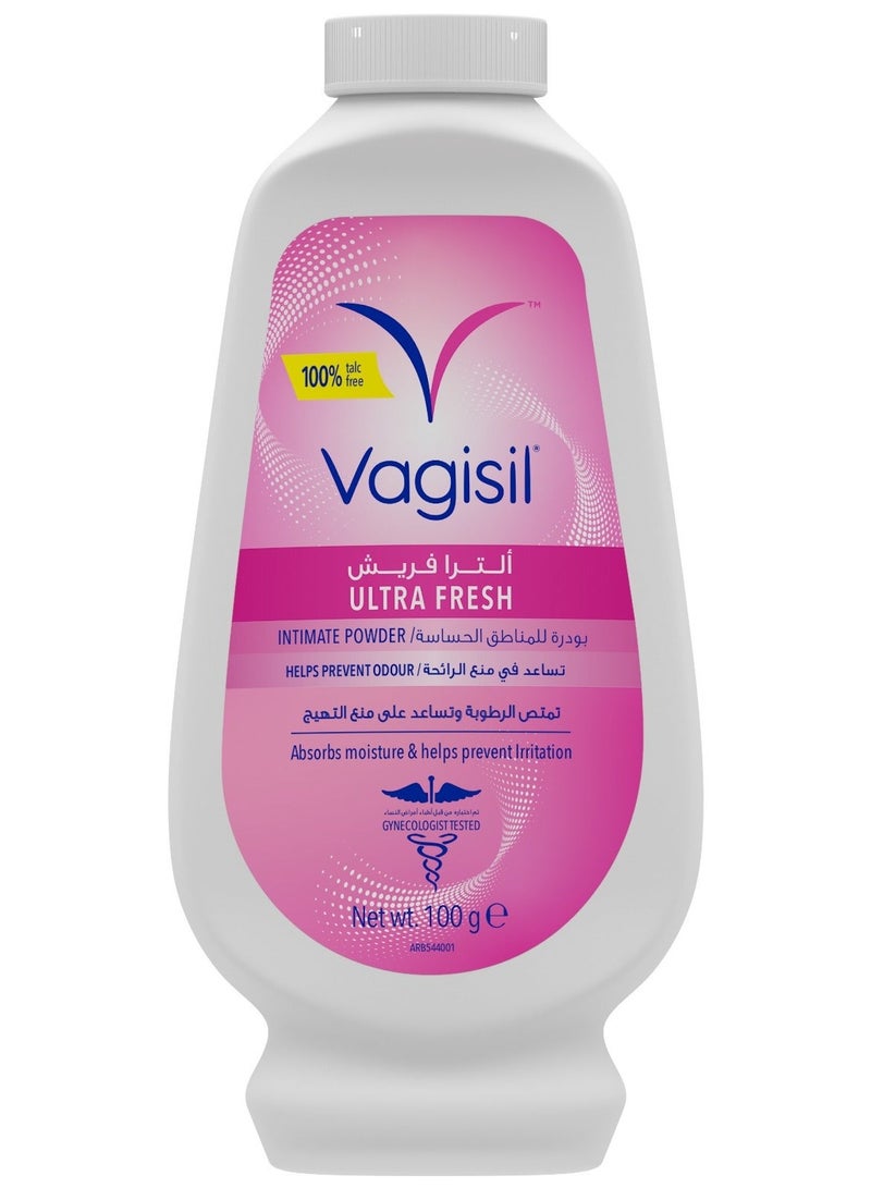 VAGISIL ULTRA FRESH INTIMATE POWDER 100G